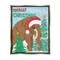 Stupell Industries Totally Mammoth Christmas Scene Framed Floater Canvas Wall Art